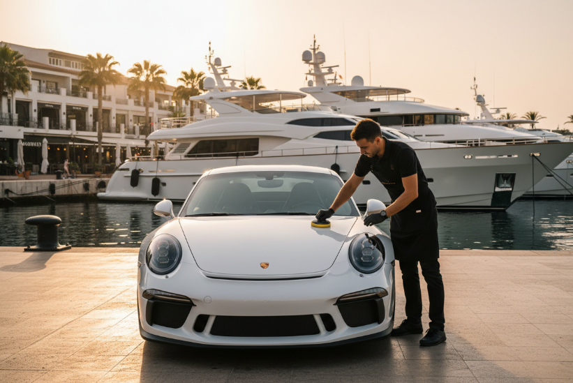 Lavado de Coches a Domicilio en Puerto Banús – Especialistas en Superdeportivos